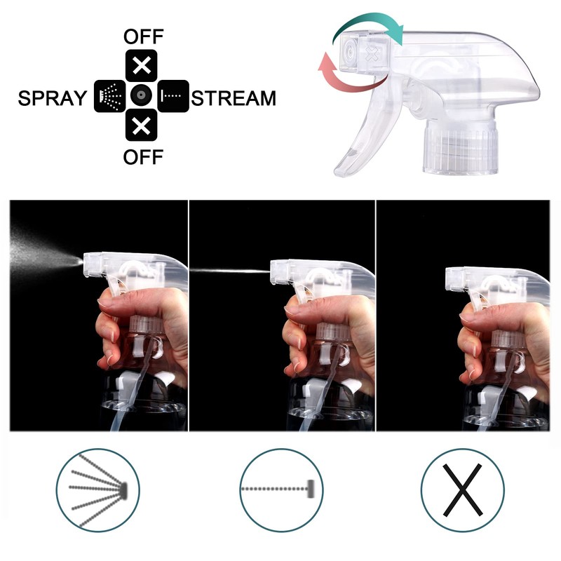 Spray Bottle Nozzles Plastic Heavy Duty Stream Trigger Spray Nozzle