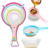 Lumpur Kitchen Strainer, 4 Pieces Set, Plastic Flour Sifter and