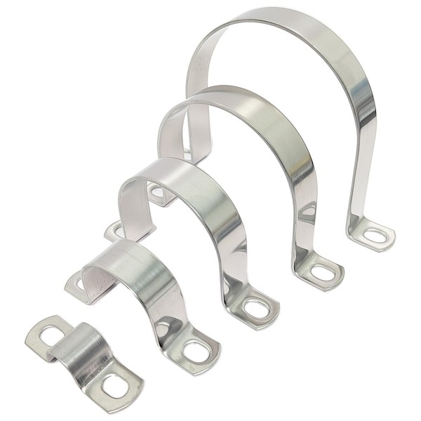 SHUNCHG 10pcs 35mm Pipe Clips U-Shaped Clamps 304 Stainless Steel,