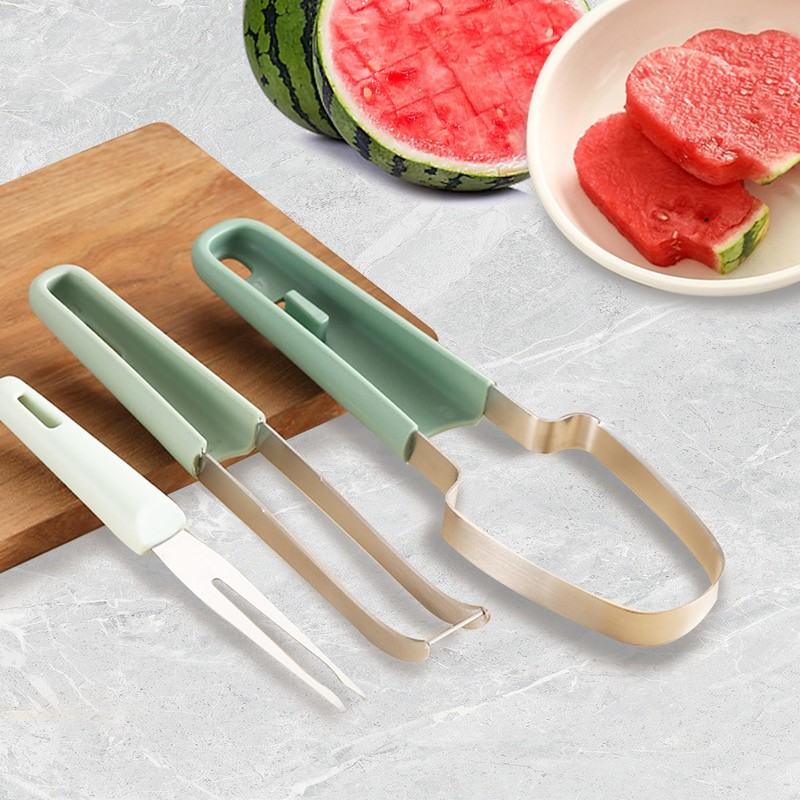 INBUGZ Watermelon Cutter Slicer Tool, New Stainless Steel Watermelon Popsicle