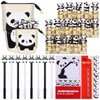 HAOWANWW 21 Pcs Panda Standing Pencil Case Set 8 Pcs