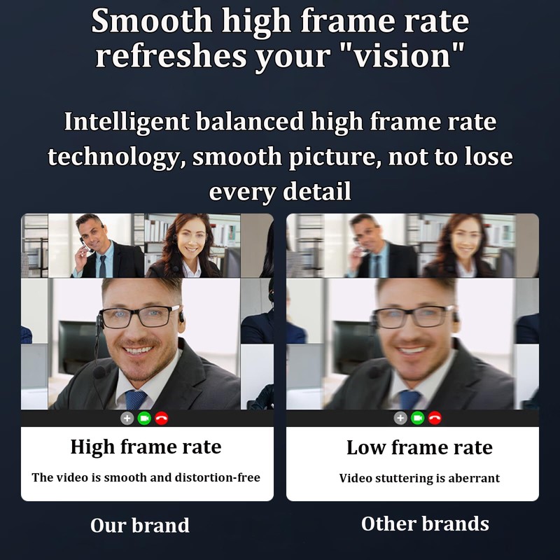 PEGATISAN Webcam HD 1080P Eye Contact Camera with Microphone 120