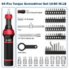 VANPO 1/4" Torque Screwdriver Set, 64 Pieces 10–80 in-lb Inch
