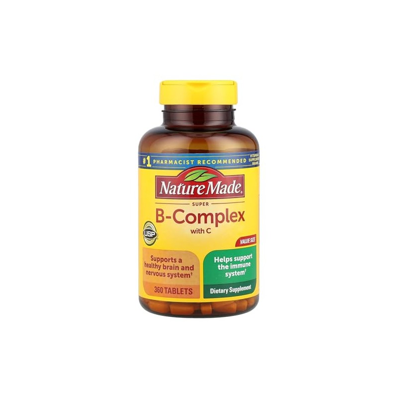 Nature Made Super B Complex Tablets, Value Size, 360 Count