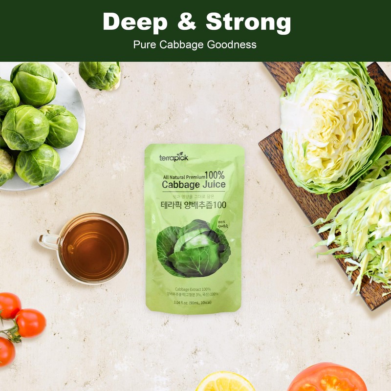 TerraPick Korean Cabbage Juice – Gut Health & Digestion Support,