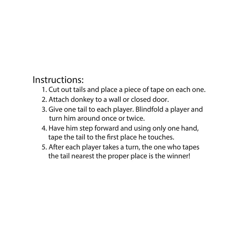 Donkey Game (mask & 12 tails included) Party Accessory (1