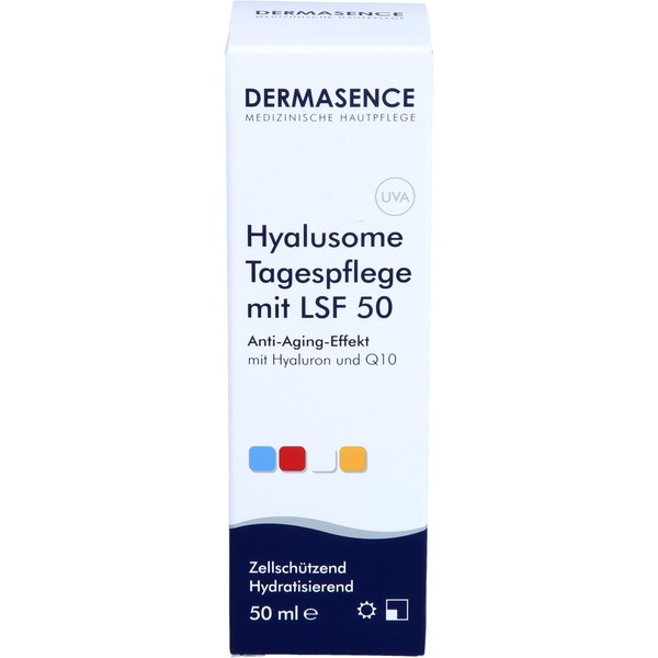 Dermasence Hyalusome Tagespflege mit LSF 50, 50 ml EMU