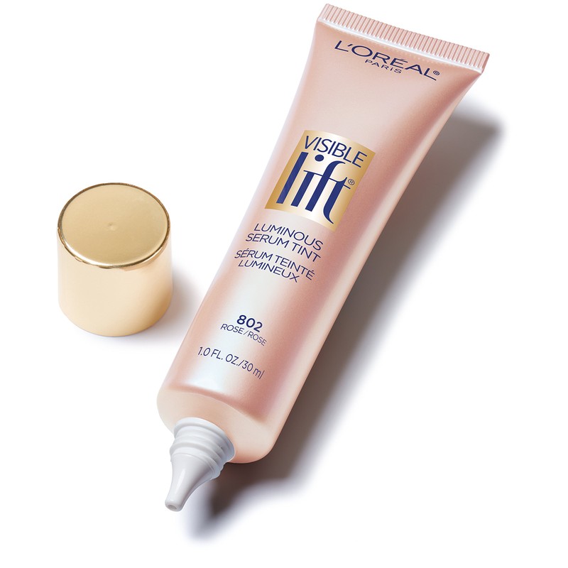 L'Oreal Paris Cosmetics Visible Lift Luminous Serum Tint, Rose, 1