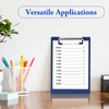 A5 Clipbboard with Rubberized Metal Clamp, 225x155mm Deep Blue Hardboard