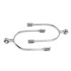 1 Pair Horse Spurs Stainless Steel Western Cowboy Equestrian Boot