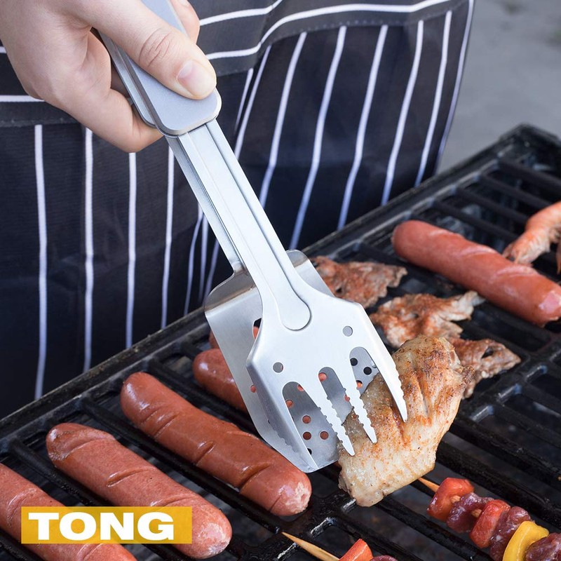 ROXON 4 in 1 Compact Mini BBQ Barbecue Combo Tool