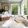 Gold Soap Dish for Shower Creative Hanging Drain Rack,Self Adhesive