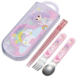 Skater TACC2AG-A Trio Set Chopsticks Spoon Fork Licca-chan 23 Children's Antibacterial Made in Japan