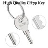 CH751 RV Keys for RV Campers Cabinets Push Locks, Spare