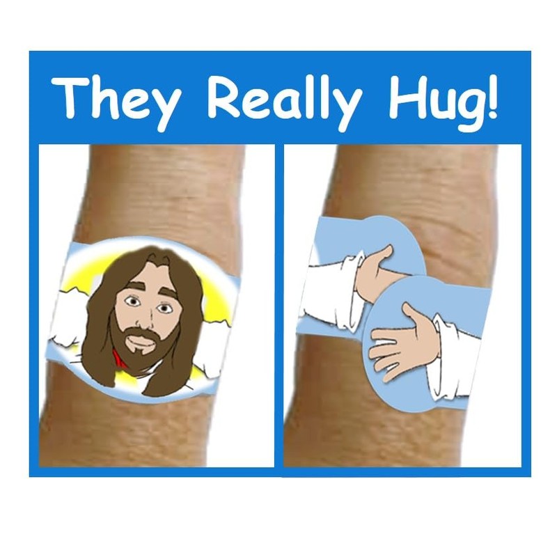 Healing Hugs Jesus Bandages - Premium Adhesive Hugging Jesus from