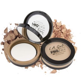 L.A. Girl Pro Face HD Matte Pressed Powder, Creamy Natural, 0.25 Ounce (Pack of 3) (GPP604)