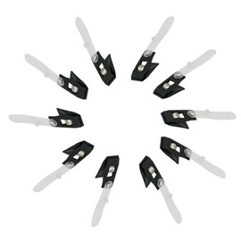 Faizaham 10 Clips Adjustable Anti-Wind Clips Garden Flag Poles Accessories Hardware