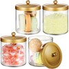 SheeChung 4 Pack 50 Ounce Large Clear Apothecary Jar with