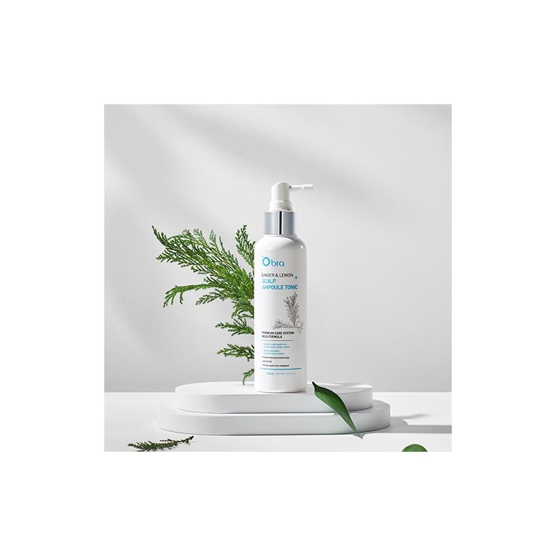 [Obra] Scalp Care/Cooling Ginger & Lemon Ampoule Tonic 150ml /
