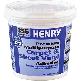 Henry 356 MultiPro Premium Multipurpose High Strength Paste Carpet & Sheet Vinyl Adhesive, 1 quart