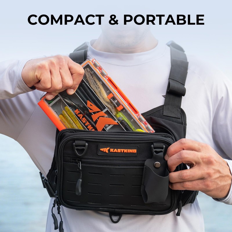 KastKing HyperSeal 3500 Double-Sided Waterproof Fishing Tackle Box – Adjustable