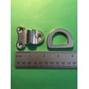 US STAINLESS Stainless Steel 316 Folding Pad Eye D Ring