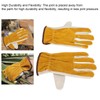 Garden Cowhide Gloves Puncture Proof Wearproof Full Finger Leather Gloves