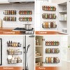 Mystozer 5 Pack Spice Rack Seasoning Organizer Wall Mount, Screw
