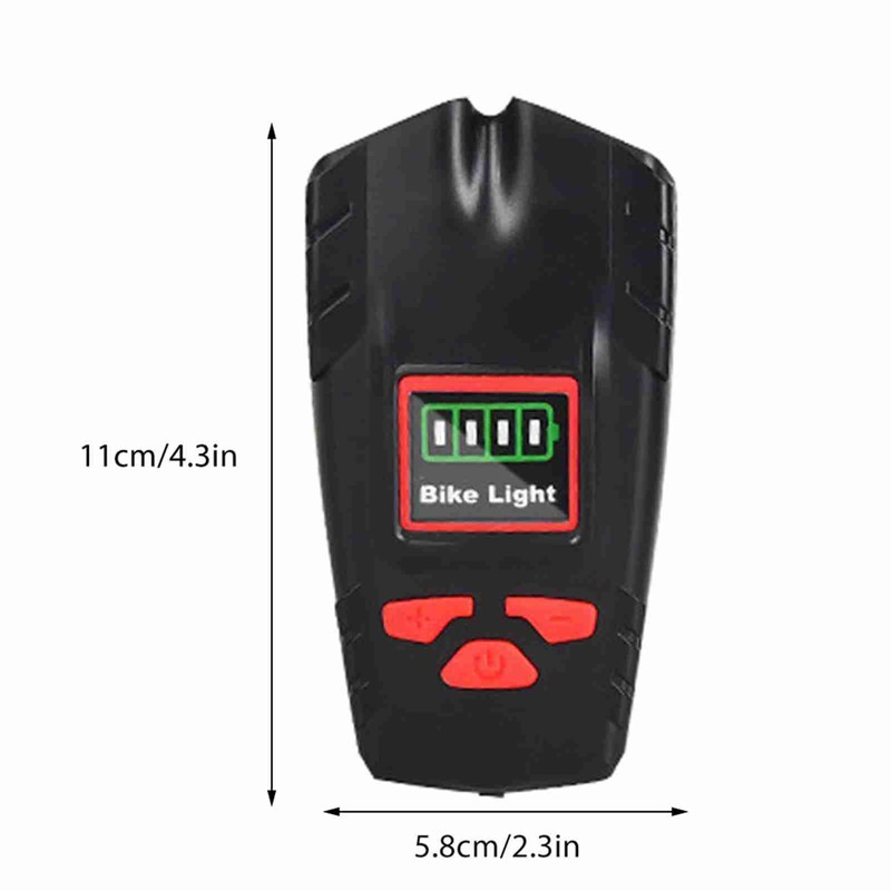 Bicycle Head Light Bike with Speedometer Wireless Horn 2000mAh Waterproof