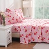 Bedlifes Queen Sheet Set Ultra Soft, Breathable, Silky Flower Deep