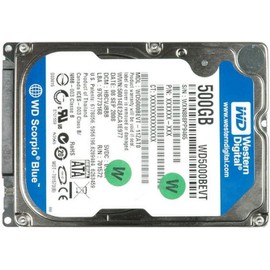 Western Digital WD WD5000BEVT HDD SATA/300 500GB 2.5 5400RPM Scorpio
