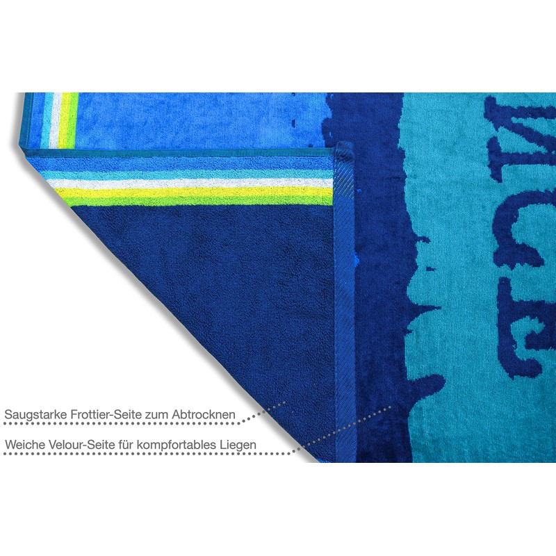 Jilda-Tex Beach Towel 90 x 180 cm Bath Towel Beach