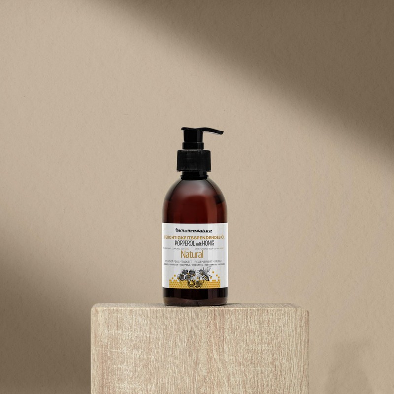 Natürliches Feuchtigkeitsspendendes Körperöl mit Honig & Aloe Vera | VitalizeNature