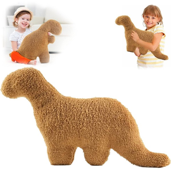 Dinosaur Nugget Cushion, Chicken Nugget Cushion Stuffed Toy, Dino Chicken