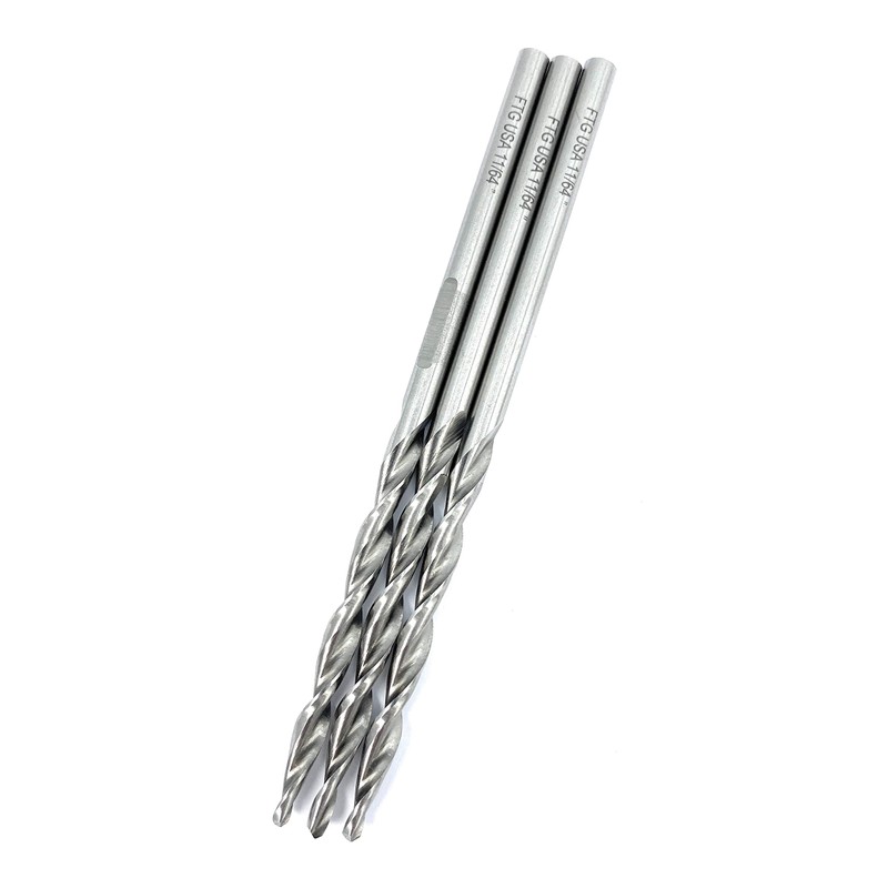 FTG USA 3 Pc #8 (11/64") Replacement Tapered Countersink Drill