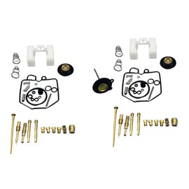 Carburetor Repair Rebuild Kit w/Air Cut Off Valves floats Fit for HONDA CB400T Hawk 400 1980-1981 Carb Repair