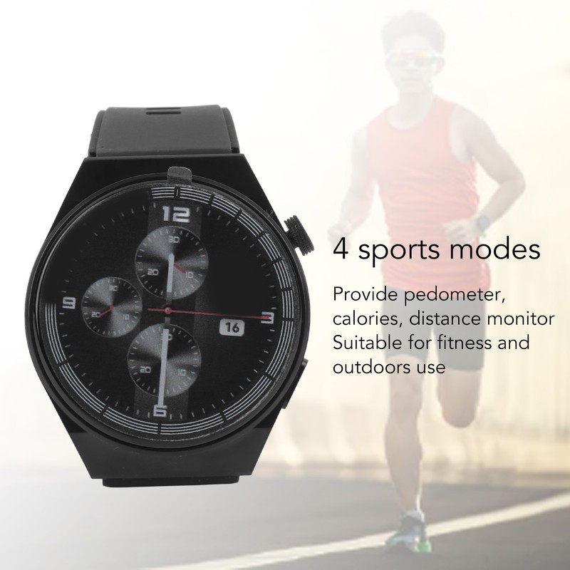 Smart Watch 1.28in Screen Voice Call Round Dial Rotatable Crown