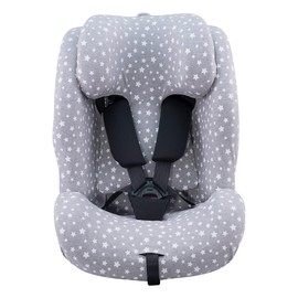 JYOKO Car Seat Cover Compatible with Recaro Salia 125 and Joie I-Spin Grow (White Star)