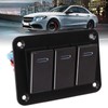 3 Gang Rocker Switch Panel Waterproof Pre Wired Aluminum Alloy