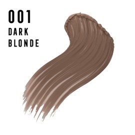 Max Factor 2000 Calorie Volumising Brow Sculpt Gel, Long-Lasting, Plumped & Fuller-Looking Brows, Waterproof, Smudge-Proof, Shapes & Intensifies, 001 Dark Blonde, 4.5ml