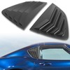 RACING9SPEED Rear Side Window Louvers Air Vent Scoop Shades Cover