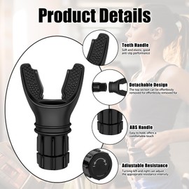 Pack of 2 lung trainers, breathing trainers, endurance training, lung trainer, lung exercise device, with adjustable resistance, improves strength endurance, reduces shortness of breath