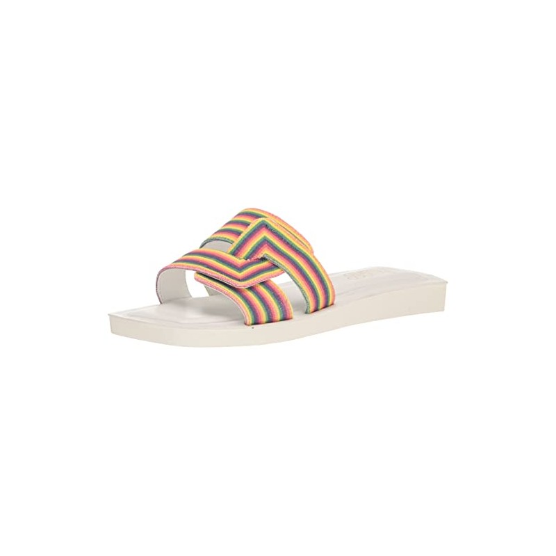 Franco Sarto womens Caprisld2 Slide Sandal, Rainbow, 7.5 US