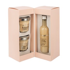 Blancrème - Gift Set 3 Body Care Products Vanilla & Tonka: Shower Gel, Exfoliating & Soft Melting Body Cream up to 98% Ingredients of Natural Origin - Made in France