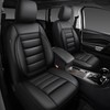 CAR PASS Faux Leather Car Seat Covers Front Seats Only,