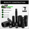 SWANLAKE 19-Piece 1/2" Impact Socket Set, 6 Point Impact Set,