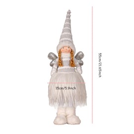 Dedrian11 Angel Decoration Fairy Figurine Elf Ornament, Essential Home & Room Decor,Xmas Tree Decor, Holiday Accent (White)