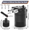 muge racing 400ml Oil Catch Can Kit Universal for Cars/Trucks,