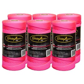 Stringliner Stringliner Braided Mason Line Replacement Roll Contractor Pack 1,000' - Pink (6 Pack) - SL35762CPK, 1000'