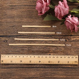 YOFASEN Kraft Paper Twist Tape - 1000 Pieces Twist Tie Binding Strips for Packing Bag Seal, Brown, 10 cm x 4 mm